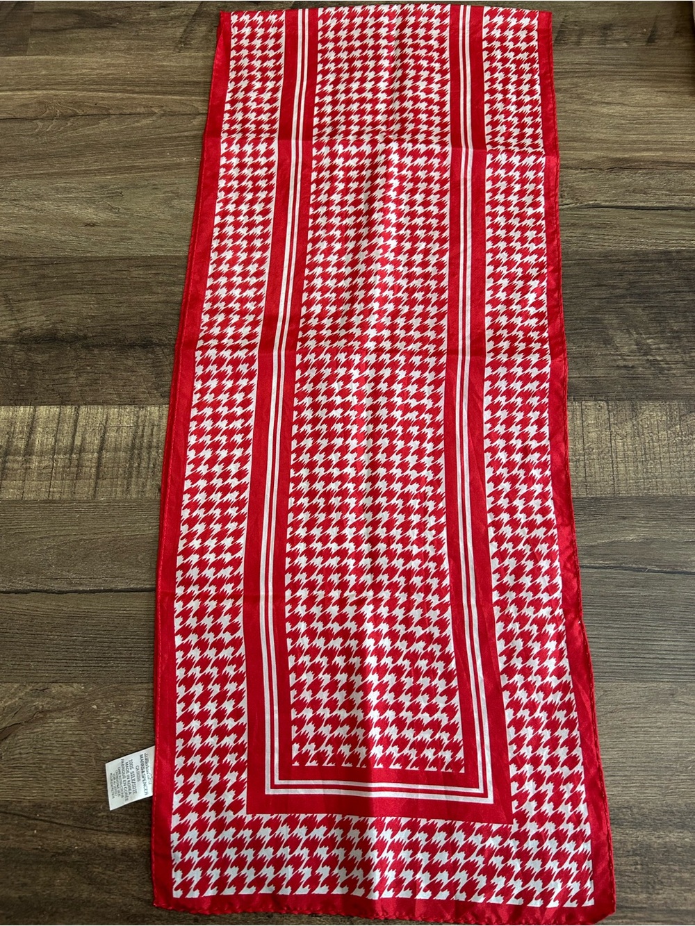 Lot of 3 Vintage 100% Silk Scarves Marks & Spencer Houndstooth Karina Club Echo - Picture 2 of 4